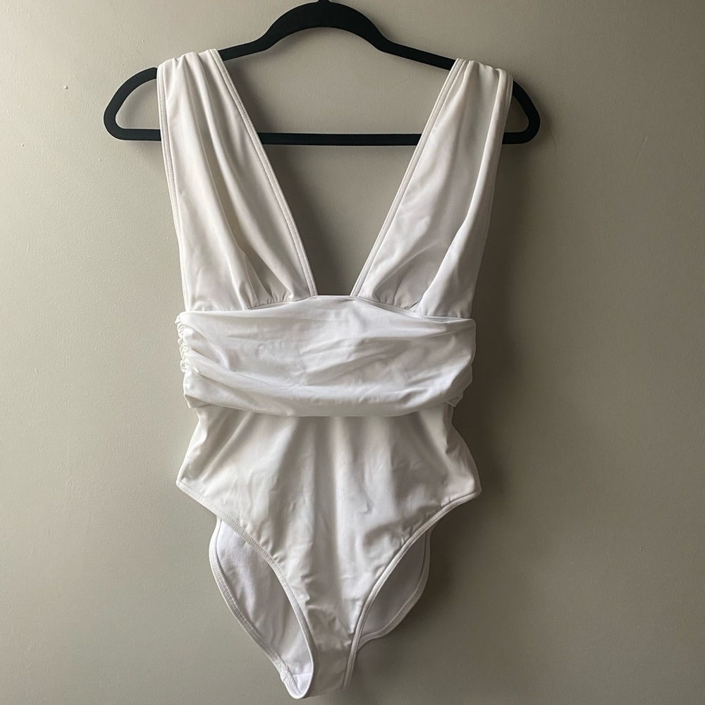 ASOS White One Piece Bathing Suit